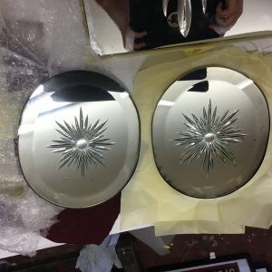 Brilliant-cut glory star mirrors for vintage funfair