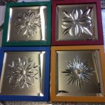 Miniature cut glass mirrors